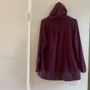 Lululemon Burgundy Hooded sweatshirt size 10